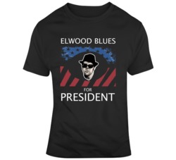 Elwood Blues For President The Blues Brothers Movie T Shirt Elwood Blues For President The Blues Brothers Movie T Shirt