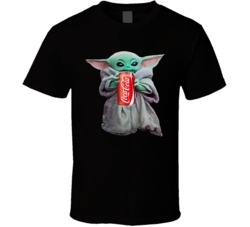 Baby Yoda The Child Mandalorian Coca Cola Coke Drink T Shirt Baby Yoda The Child Mandalorian Coca Cola Coke Drink T Shirt