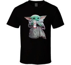 Baby Yoda The Child Mandalorian Budweiser Beer Alcohol Drink T Shirt Baby Yoda The Child Mandalorian Budweiser Beer Alcohol Drink T Shirt