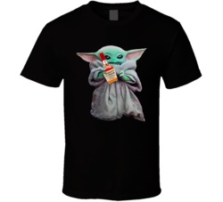 Baby Yoda The Child Mandalorian Makers Mark Alcohol Drink T Shirt Baby Yoda The Child Mandalorian Makers Mark Alcohol Drink T Shirt