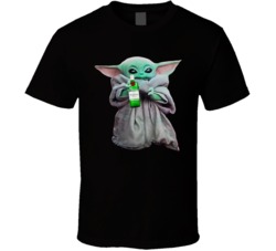 Baby Yoda The Child Mandalorian Tanqueray Gin Alcohol Drink T Shirt Baby Yoda The Child Mandalorian Tanqueray Gin Alcohol Drink T Shirt
