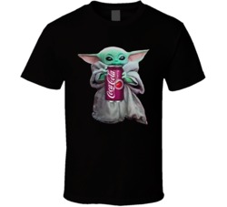 Baby Yoda The Child Mandalorian Cherry Coca-cola Coke Soda Pop Drink T Baby Yoda The Child Mandalorian Cherry Coca-cola Coke Soda Pop Drink T