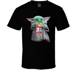 Baby Yoda The Child Mandalorian Tickling Pink Pink Lemonade Vodka Drin