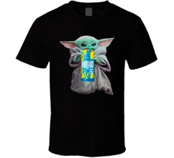 Baby Yoda The Child Mandalorian Mad Jack Hard Lemon Drink T Shirt