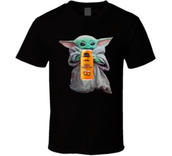 Baby Yoda The Child Mandalorian Crazy Uncle Hard Orange Soda Drink T S
