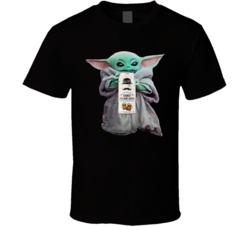 Baby Yoda The Child Mandalorian Crazy Uncle Cream Soda Drink T Shirt