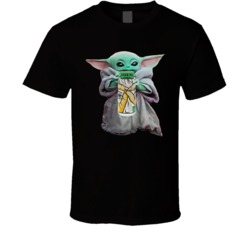 Baby Yoda The Child Mandalorian Sucking Lemons Lemonade Vodka Drink T 