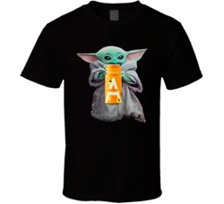 Baby Yoda The Child Mandalorian Ace Hill Hard Kombucha Drink T Shirt