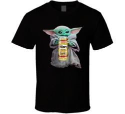 Baby Yoda The Child Mandalorian Hires Cream Soda And Vodka Drink T Shi