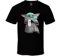 Baby Yoda The Child Mandalorian Smirnoff Ice Drink T Shirt