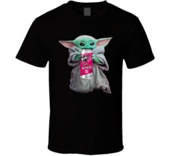 Baby Yoda The Child Mandalorian Blackfly Sour Raspberry Drink T Shirt