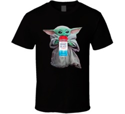 Baby Yoda The Child Mandalorian Smirnoff Ice Berry Blast Drink T Shirt