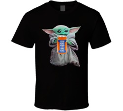 Baby Yoda The Child Mandalorian Iron Bru Soda Pop Drink T Shirt