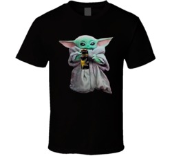 Baby Yoda The Child Mandalorian Rockstar Energy Drink Soda Pop Drink T