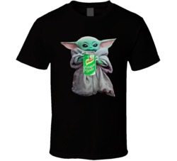 Baby Yoda The Child Mandalorian Schweppes Cream Soda Pop Drink T Shirt