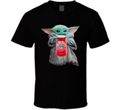 Baby Yoda The Child Mandalorian Dr Brown's Black Cherry Soda Pop Drink