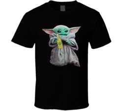 Baby Yoda The Child Mandalorian Stewarts Soda Pop Drink T Shirt