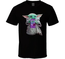 Baby Yoda The Child Mandalorian Fanta Grape Soda Pop Drink T Shirt
