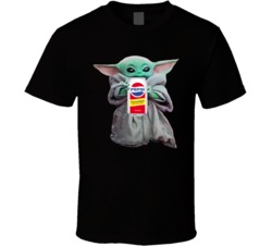 Baby Yoda The Child Mandalorian Pepsi Throwback Soda Pop Drink T Shirt