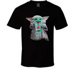 Baby Yoda The Child Mandalorian Mountain Dew Baja Blast Soda Pop Drink