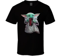Baby Yoda The Child Mandalorian Coke Zero Soda Pop Drink T Shirt