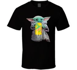 Baby Yoda The Child Mandalorian Mello Yello Soda Pop Drink T Shirt