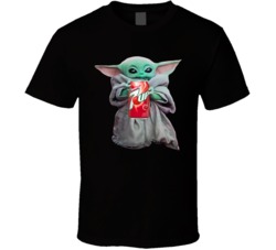 Baby Yoda The Child Mandalorian 7up Cherry Soda Pop Drink T Shirt