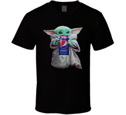 Baby Yoda The Child Mandalorian Pepsi Cherry Soda Pop Drink T Shirt