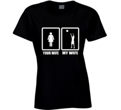 My Wife Women's Basketball Star Shooting Sport Hobby Ladies T Shirt My Wife Women's Basketball Star Shooting Sport Hobby Ladies T Shirt