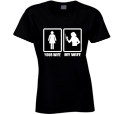 My Wife Women's Painting Sports Hobby Ladies T Shirt My Wife Women's Painting Sports Hobby Ladies T Shirt