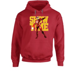 Patrick Mahomes Showtime Ironman Parody Kc Kansas City Football Hoodie Patrick Mahomes Showtime Ironman Parody Kc Kansas City Football Hoodie