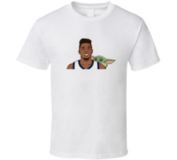 Donovan Mitchell Baby Yoda Twitter Avatar Utah Basketball Fan T Shirt
