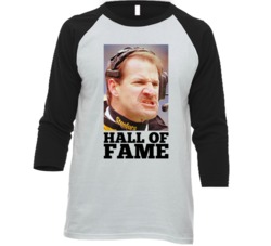 Bill Cowher Hall Of Fame Pittsburgh Football Coaching Legend Raglan T Bill Cowher Hall Of Fame Pittsburgh Football Coaching Legend Raglan T