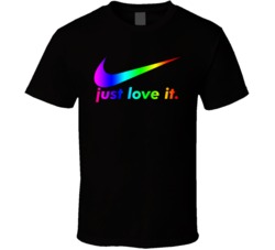 Nike Just Love It Parody Lgbtq Pride T Shirt Nike Just Love It Parody Lgbtq Pride T Shirt