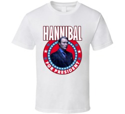 Hannibal Lecter For President Tv Show Villain Fan T Shirt Hannibal Lecter For President Tv Show Villain Fan T Shirt