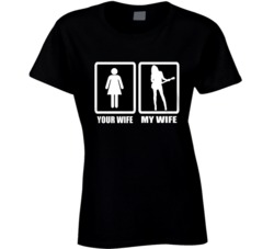 My Wife Women's Guitarist Music Hobby Ladies T Shirt My Wife Women's Guitarist Music Hobby Ladies T Shirt