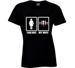 My Wife Women's Marathon Running Hobby Ladies T Shirt My Wife Women's Marathon Running Hobby Ladies T Shirt