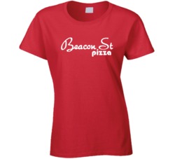 Beacon St Pizza Fast Food Ladies T Shirt Beacon St Pizza Fast Food Ladies T Shirt