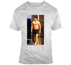 George Kittle Wears Jimmy Garoppolo Shirtless Funny Football T Shirt George Kittle Wears Jimmy Garoppolo Shirtless Funny Football T Shirt