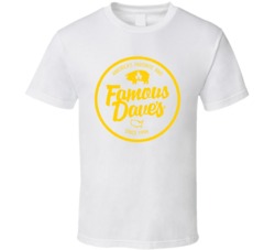 Famous Dave's American Favourite Food T Shirt Famous Dave's American Favourite Food T Shirt