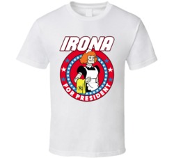 Irona For President Richie Rich Cartoon Comic Book Robot Maid T Shirt Irona For President Richie Rich Cartoon Comic Book Robot Maid T Shirt