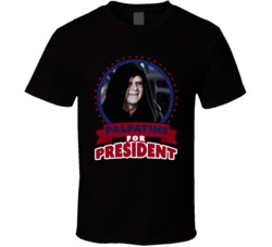 Palpatine Starwars For President Greatest Villains T Shirt Palpatine Starwars For President Greatest Villains T Shirt