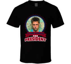 Tyler Durden For President Greatest Villains T Shirt Tyler Durden For President Greatest Villains T Shirt