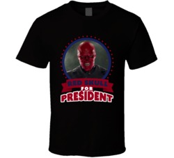 Red Skull For President Greatest Villains T Shirt Red Skull For President Greatest Villains T Shirt