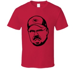 Andy Reid Kansas City Cartoon Head T Shirt Andy Reid Kansas City Cartoon Head T Shirt