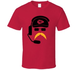 Andy Reid Kansas City Moustache Fan T Shirt Andy Reid Kansas City Moustache Fan T Shirt
