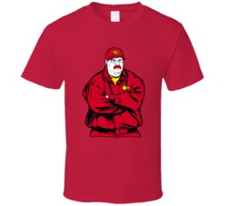 Andy Reid Cartoon Kansas City Football T Shirt Andy Reid Cartoon Kansas City Football T Shirt