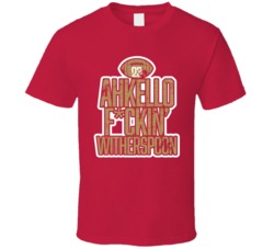 Ahkello Fcking Witherspoon San Francisco Football T Shirt Ahkello Fcking Witherspoon San Francisco Football T Shirt