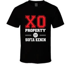 Property Of Sofia Kenin Xo United States Tennis Fan T Shirt