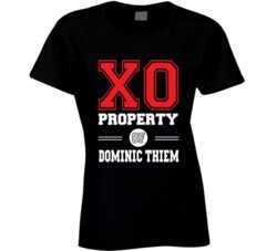Property Of Dominic Thiem Xo Austrian Tennis Fan Ladies T Shirt
